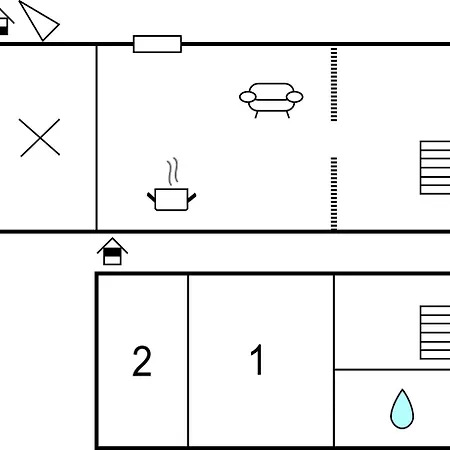 2 Bedroom Lovely In Casa de Férias
